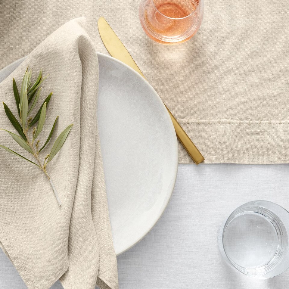 Italian Washed Linen Table Runner Williams Sonoma Australia